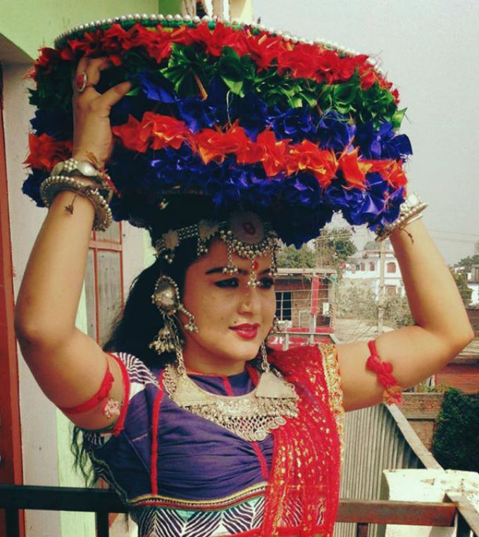 Rekha Thap in Tharu Dress-2