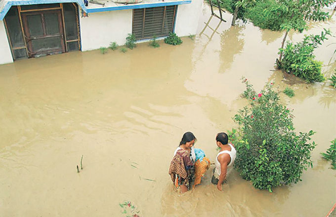 Babai flood at terai