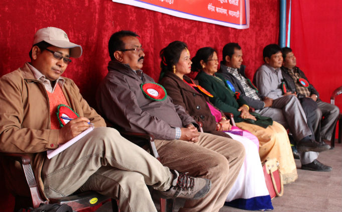 Tharu woman celebrate Sama Chakewa in kathmandu 01
