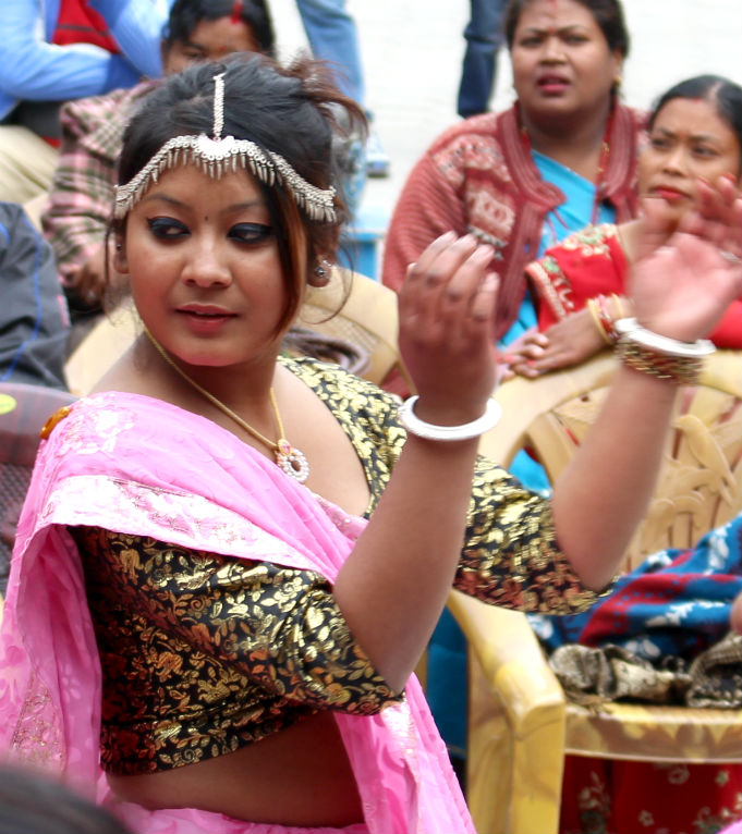 Tharu woman celebrate Sama Chakewa in kathmandu 07