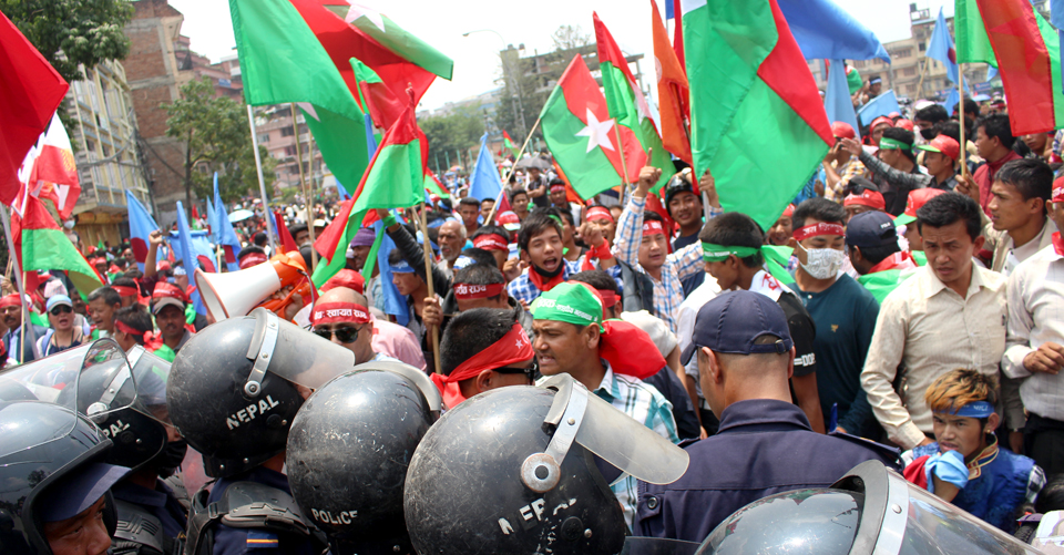Protest at SinghDurbar 11