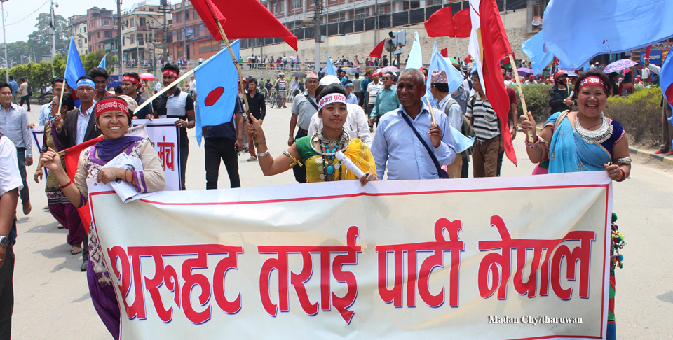 Protest at SinghDurbar_tharuhat 04