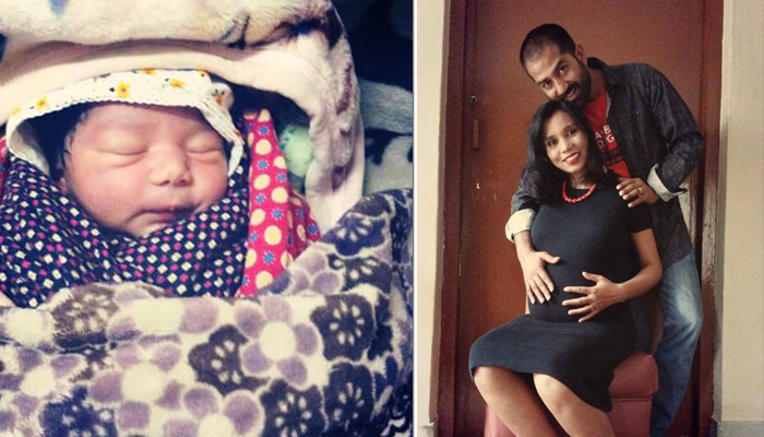 अभिनेत्री सरस्वती चौधरीलाई पुत्री लाभ