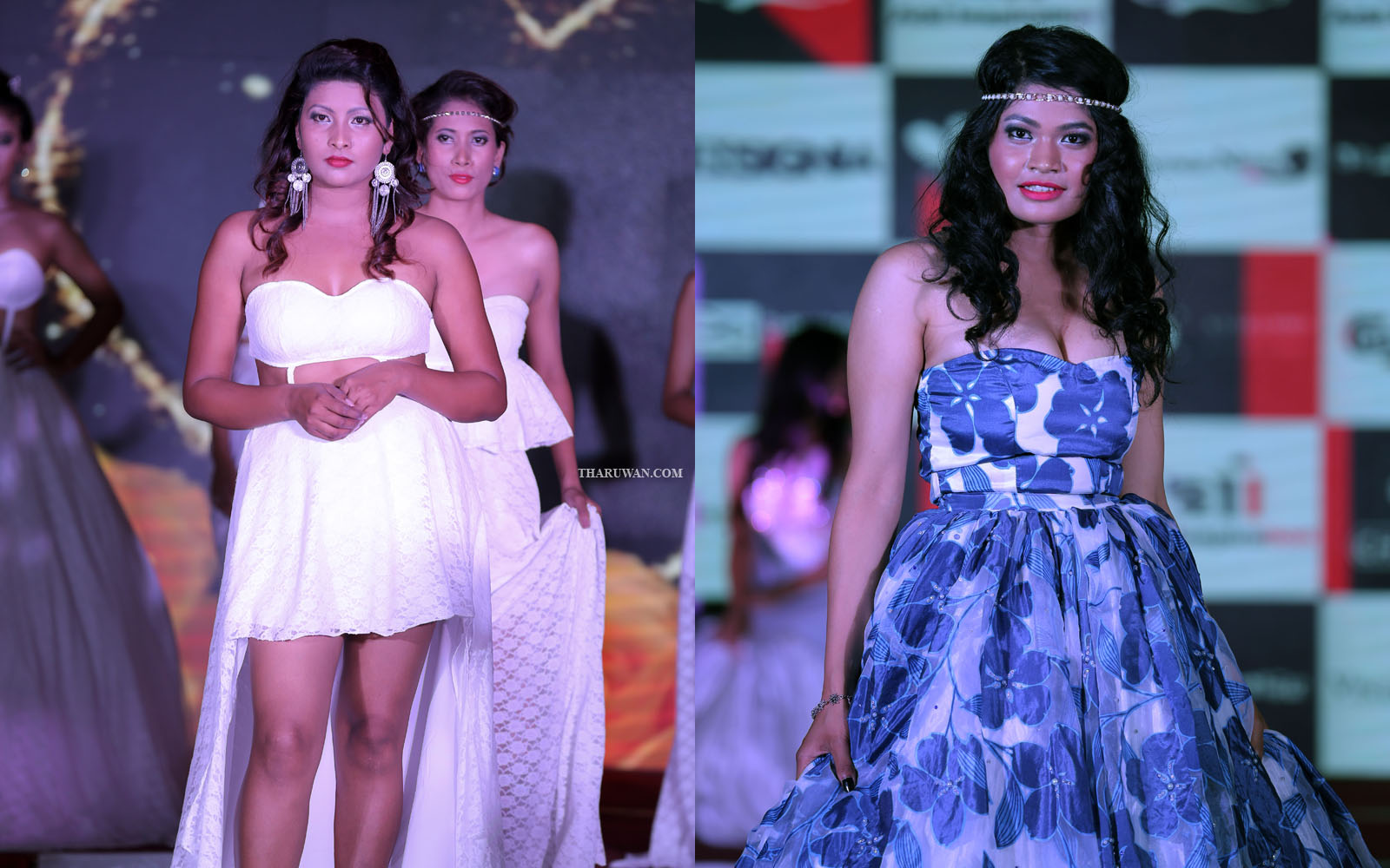 र्‍याम्पमा दुई थारु मोडल [फोटो फिचर]