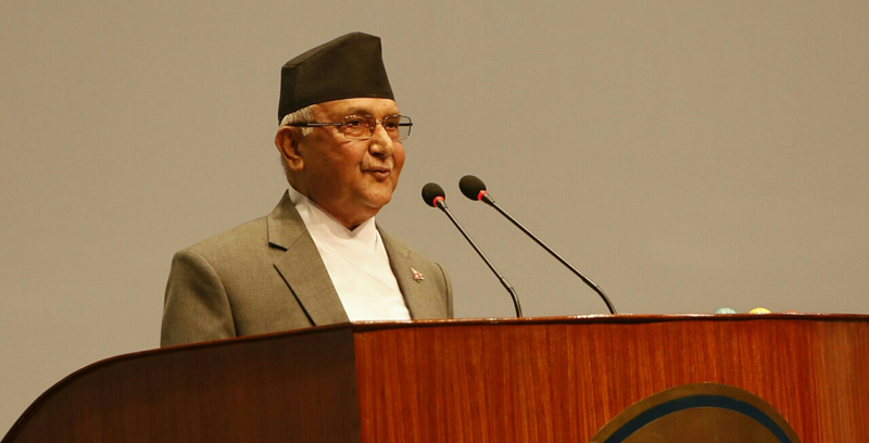 प्रधानमन्त्री केपी ओलीद्वारा राजीनामा