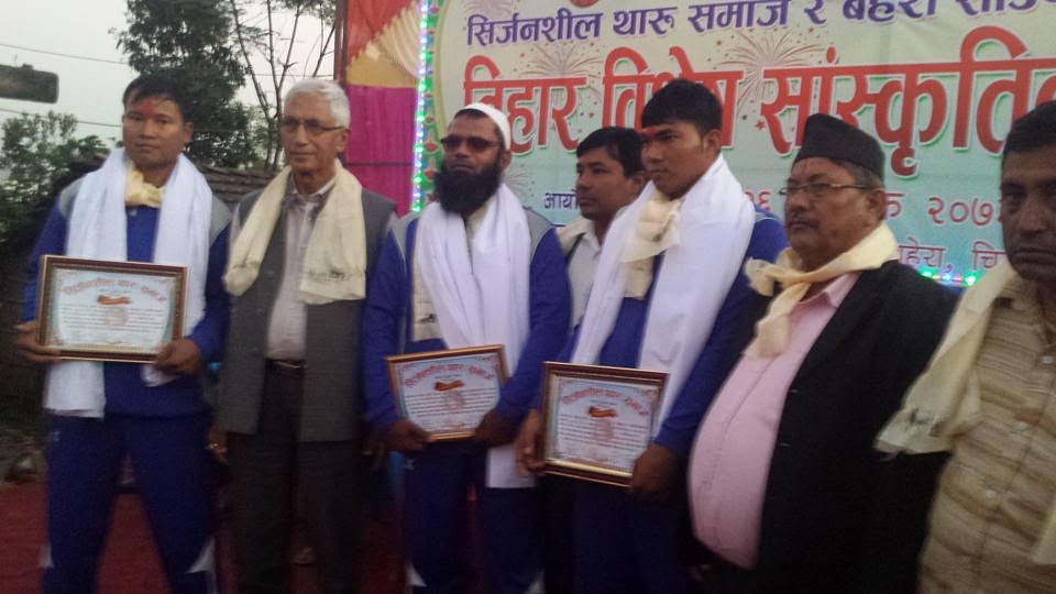 अन्तर्राष्ट्रिय पदक विजेतालाई नगदसहित सम्मानित