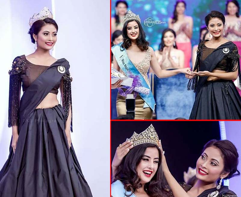 मिस नेपालको स्टेजमा वर्षा लेखी [फोटो फिचर]