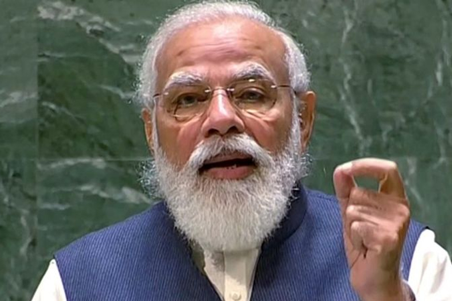 संयुक्त राष्ट्रसंघको महासभामा प्रधानमन्त्री मोदीले गरे भारतीय लोकतन्त्रको चर्चा