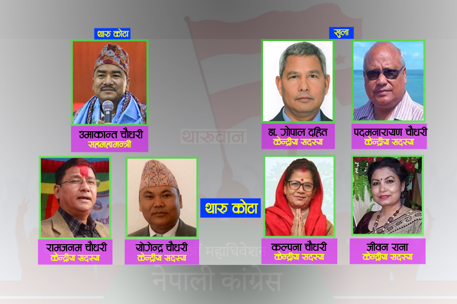 सहमहामन्त्री उमाकान्त चौधरी ७औं वरियतामा, थारु नेताहरुको वरियता हेर्नुस्