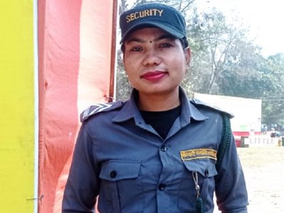 गीता चौधरी भन्छिन्- ‘प्रहरी बन्न नपाएर के भयो, सुरक्षा त दिन्छु नि’