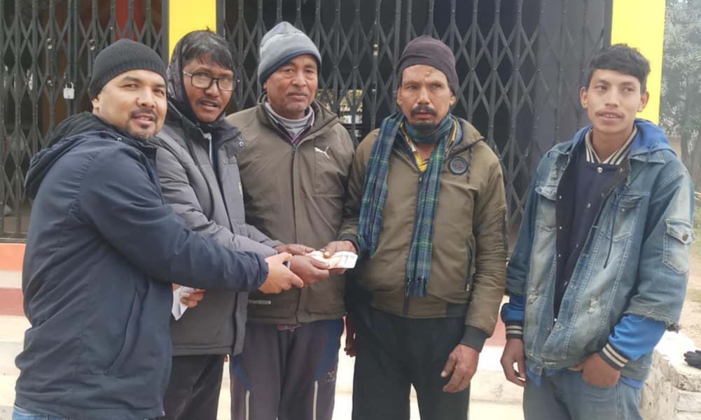 बर्दियाका कृष्ण थारूलाई टीएफए अमेरिकाको आर्थिक सहयोग