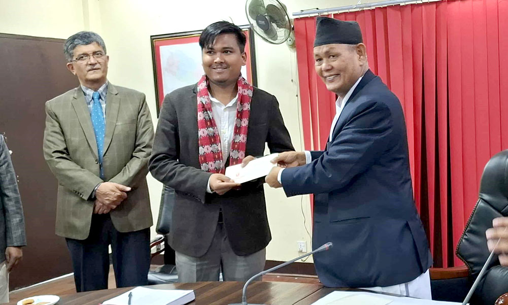 राष्ट्रिय युवा परिषद्को सदस्यमा अर्णव चौधरी नियुक्‍त