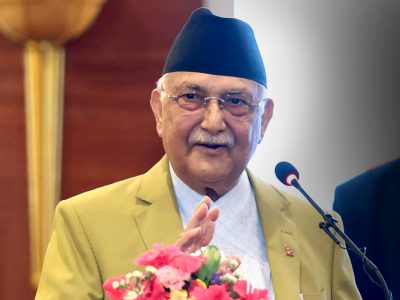 पूर्वप्रधानमन्त्री केपी शर्मा ओली पक्राउ