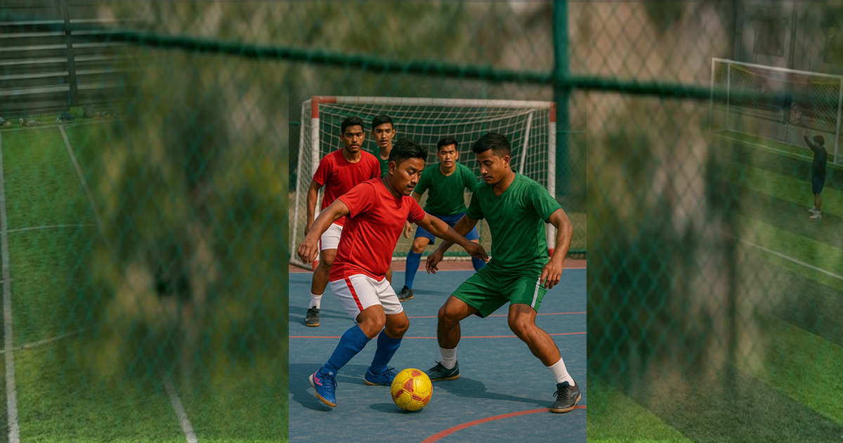 थाविस उपत्यका समितिले फुटसल प्रतियोगिता गर्दै, विजेताले ७५ हजार पाउने