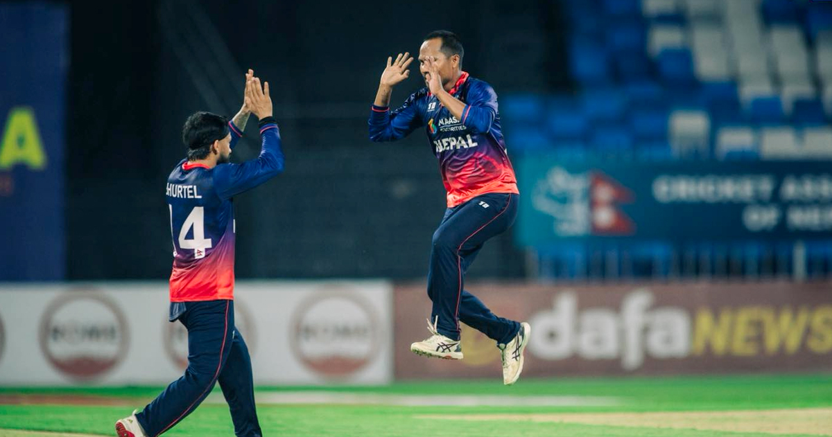 टेस्ट राष्ट्रविरुद्ध नेपालको ऐतिहासिक जित, वेस्ट इन्डिज १९ रनले पराजित