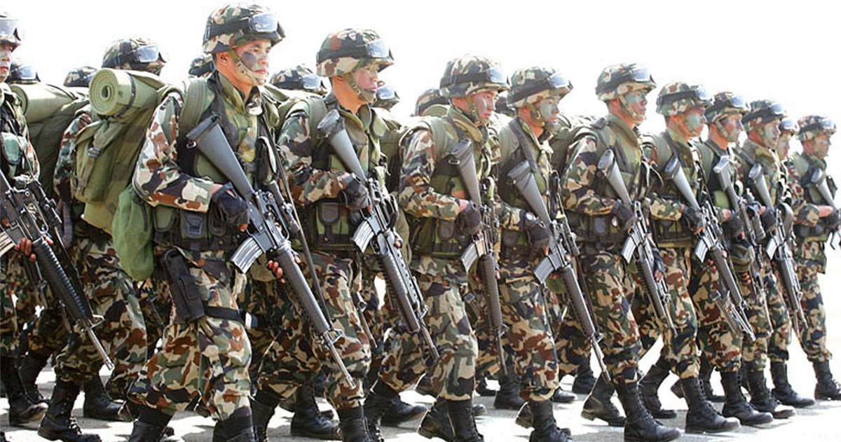 राति १० बजेदेखि सेना परिचालन