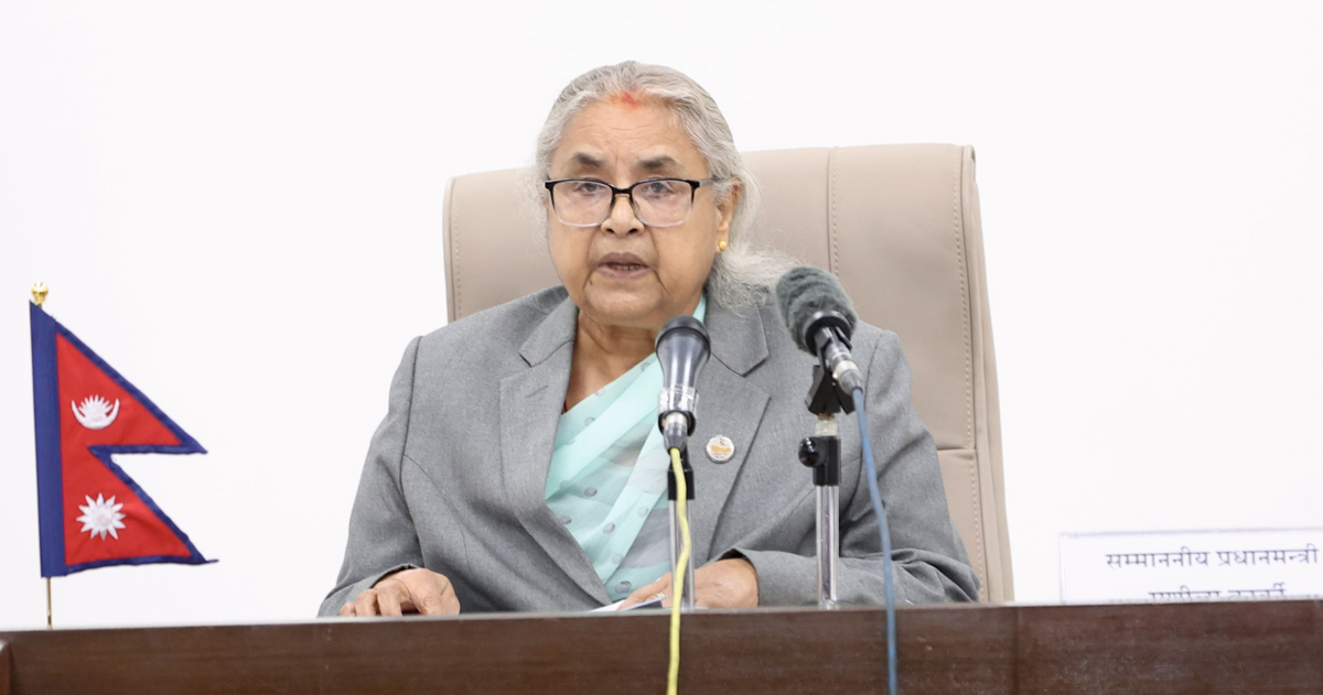 यो सरकारले संविधान संशोधन गर्न सक्दैन, युवाहरू उत्साहका साथ निर्वाचनमा सहभागी हुनुस् : प्रधानमन्त्री