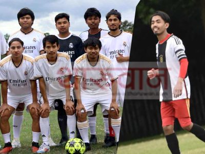 बेलायतमा थारूहरूको फुटबल टोली गठन, छबिन नारायण चौधरीको कप्तानीमा एनआरए कप खेल्ने