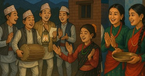 थाकस र बरघर समितले लगायो देउसी भैलोमा रोक