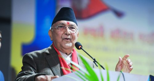 ओलीको कडा चेतावनी- एमालेलाई छोएको दिन देश ठप्प हुन्छ, सरकार ढल्छ