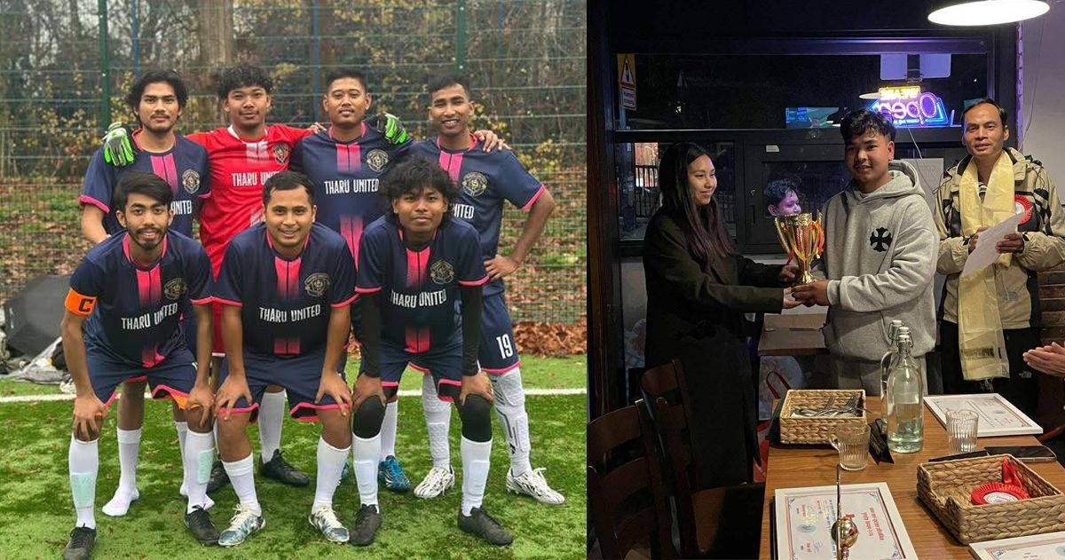 बेलायतमा थारू युनाइटेड एफसीले जित्यो फुटसलको उपाधि