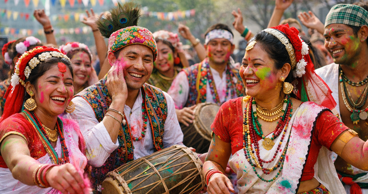 थाकस र मधेसी समाजले दक्षिण कोरियामा होली कार्यक्रम आयोजना गर्दै