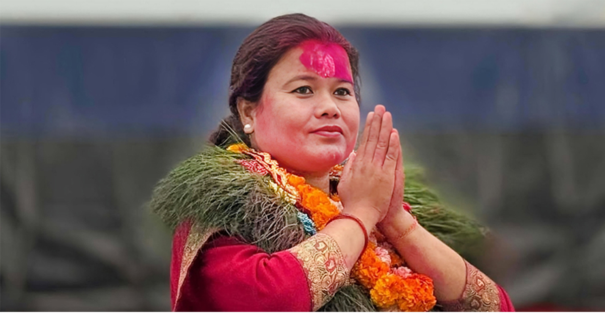 स्वास्थ्यकर्मीबाट संसदमा इन्ट्री गर्दैछिन् पुष्पा चौधरी