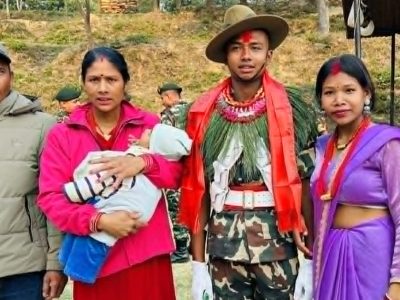 सेनामा एक आम थारू युवाको प्रवेशले परिवारमा छाएको खुसी