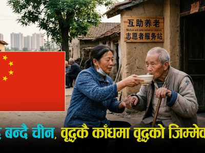चीनमा जनसांख्यिक संकट : सरकारले अवकाशप्राप्तलाई बनायो स्याहारकर्ता