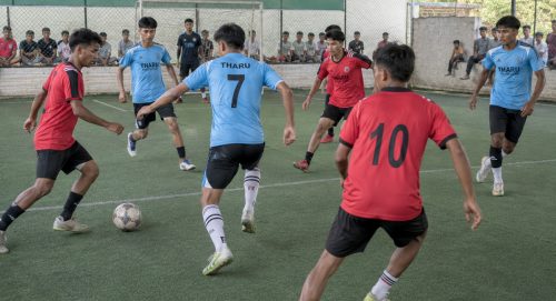 ललितपुरमा चौथो सिजनाको थारू फुटसल प्रतियोगिता हुँदै