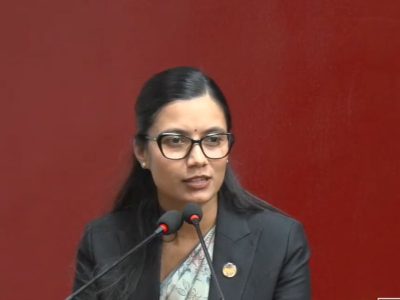 राष्ट्रियसभामा कानुनमन्त्री सोविता गौतमले मागिन् माफी